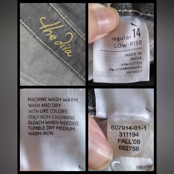 Old Navy The Diva Lowest Rise Skinny jeans, size 14 Regular - Picture 8 of 8